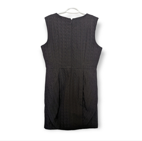 Alfred Sung Sleeveless Textured Fabric Dress With Hip Detail Size 12 - Picture 2 of 4